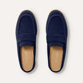 The Penny Loafer Mule - ReVelvet™ Navy
