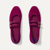 The Double Buckle Mary Jane - ReVelvet™ Mulberry