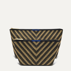 The Travel Pouch Set - Toffee Chevron