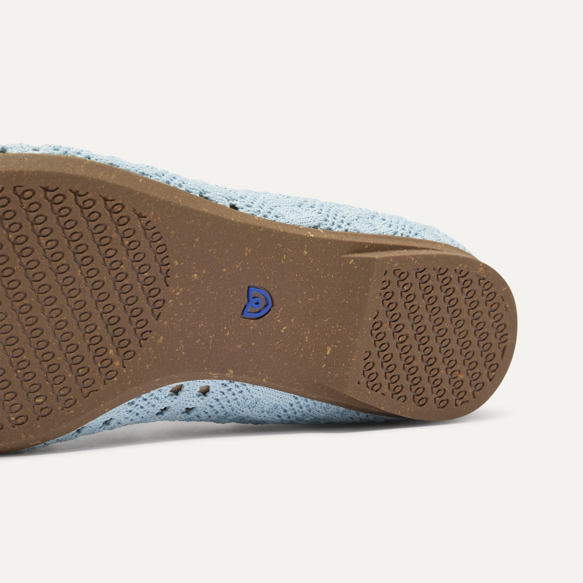 The Max Square Mary Jane - Powder Blue Crochet