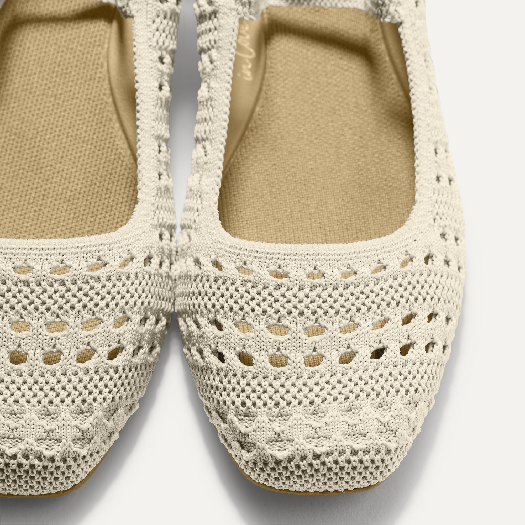 The Max Square Mary Jane - Sandy Crochet