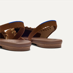 The Almond Slingback - Eyelet Russet