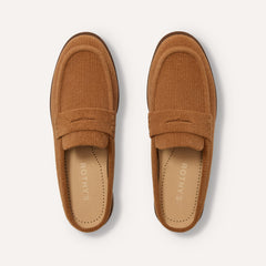 The Penny Loafer Mule - ReVelvet™ Caramel
