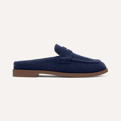 The Penny Loafer Mule - ReVelvet™ Navy
