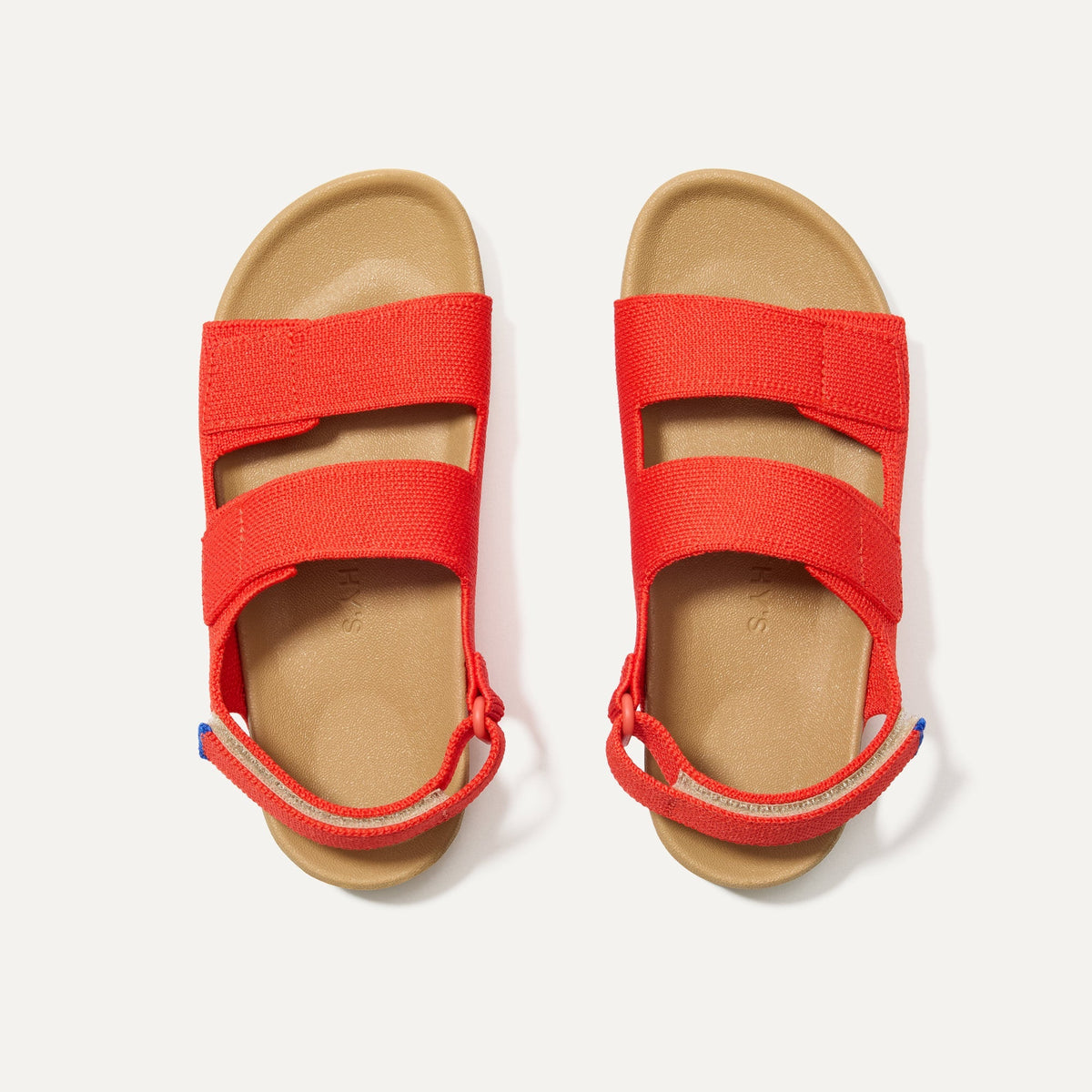 The Kids Double Strap Sandal - Firetruck Red