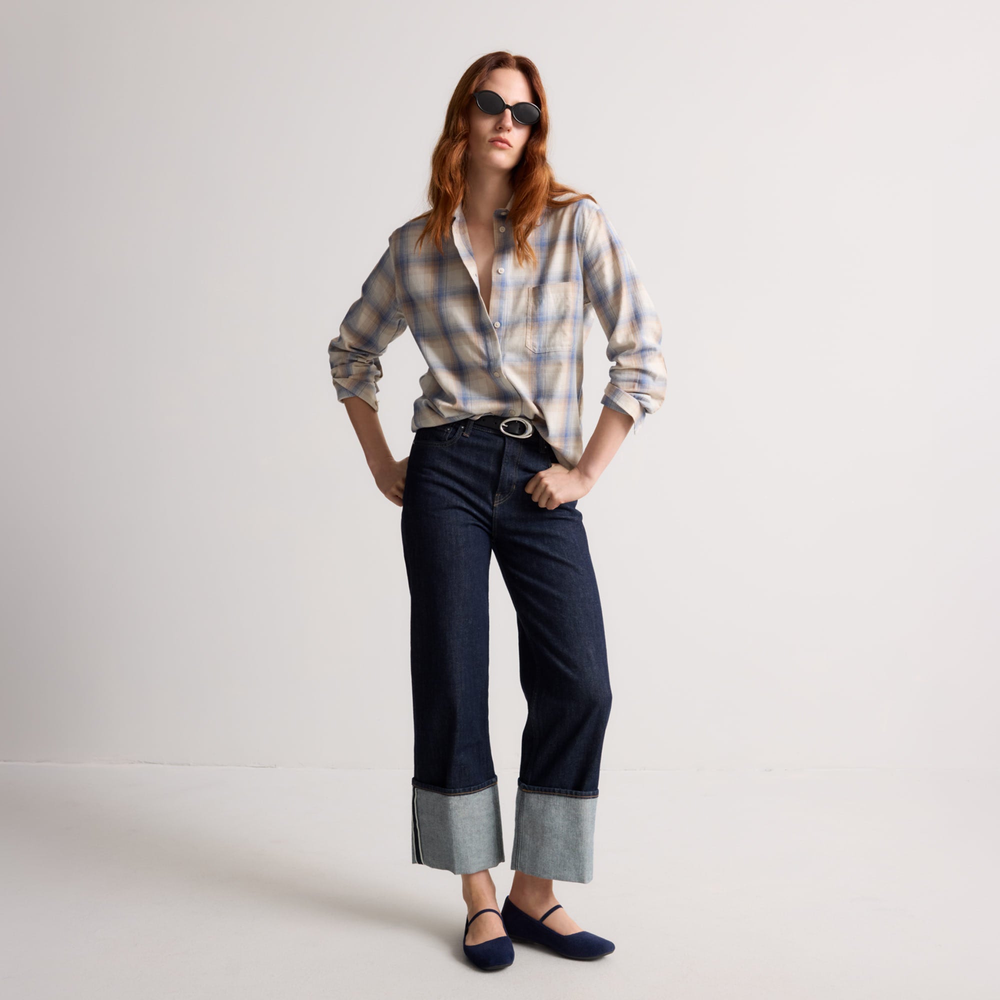 The Max Square Mary Jane - ReVelvet™ Navy