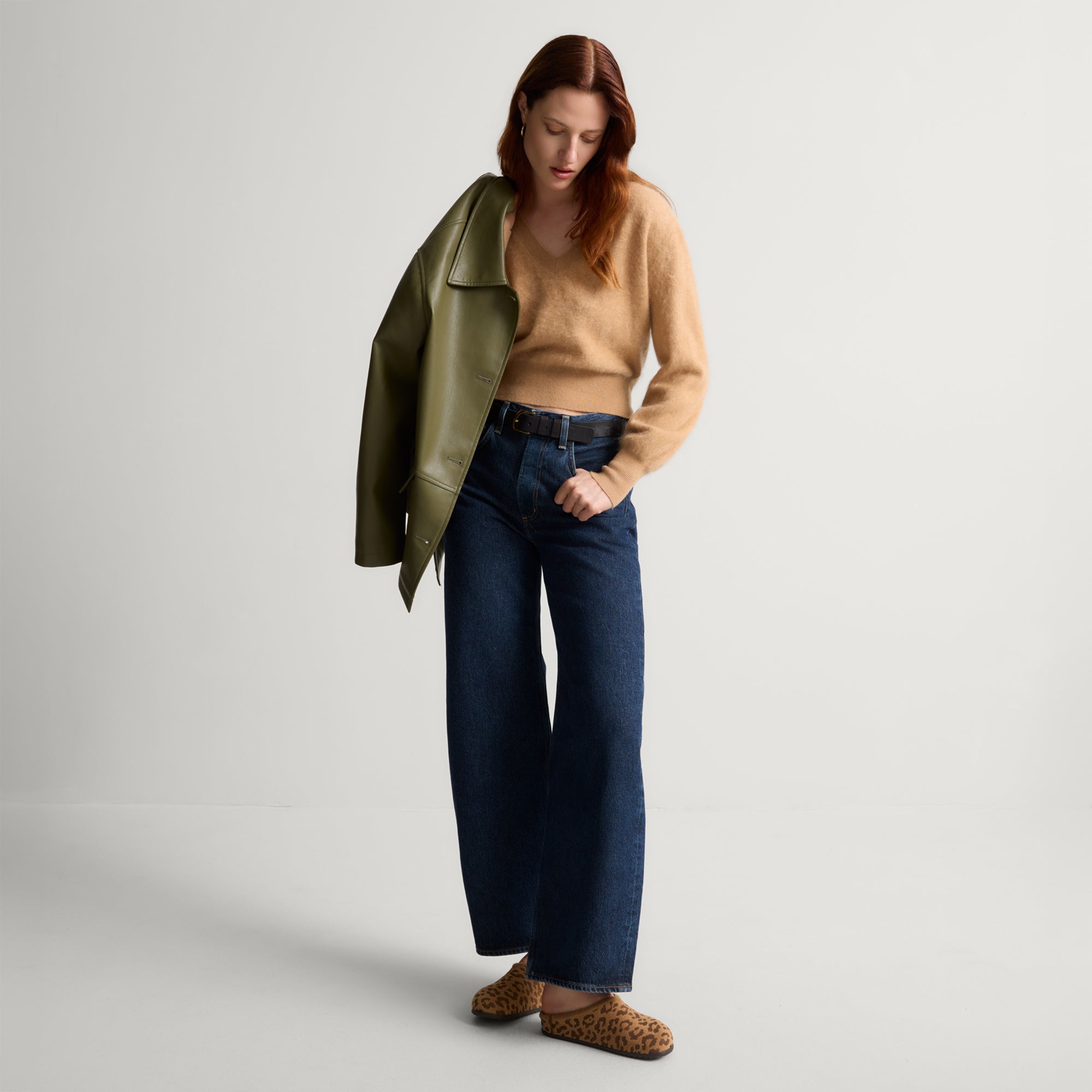 The Casual Clog - ReVelvet™ Khaki Cat