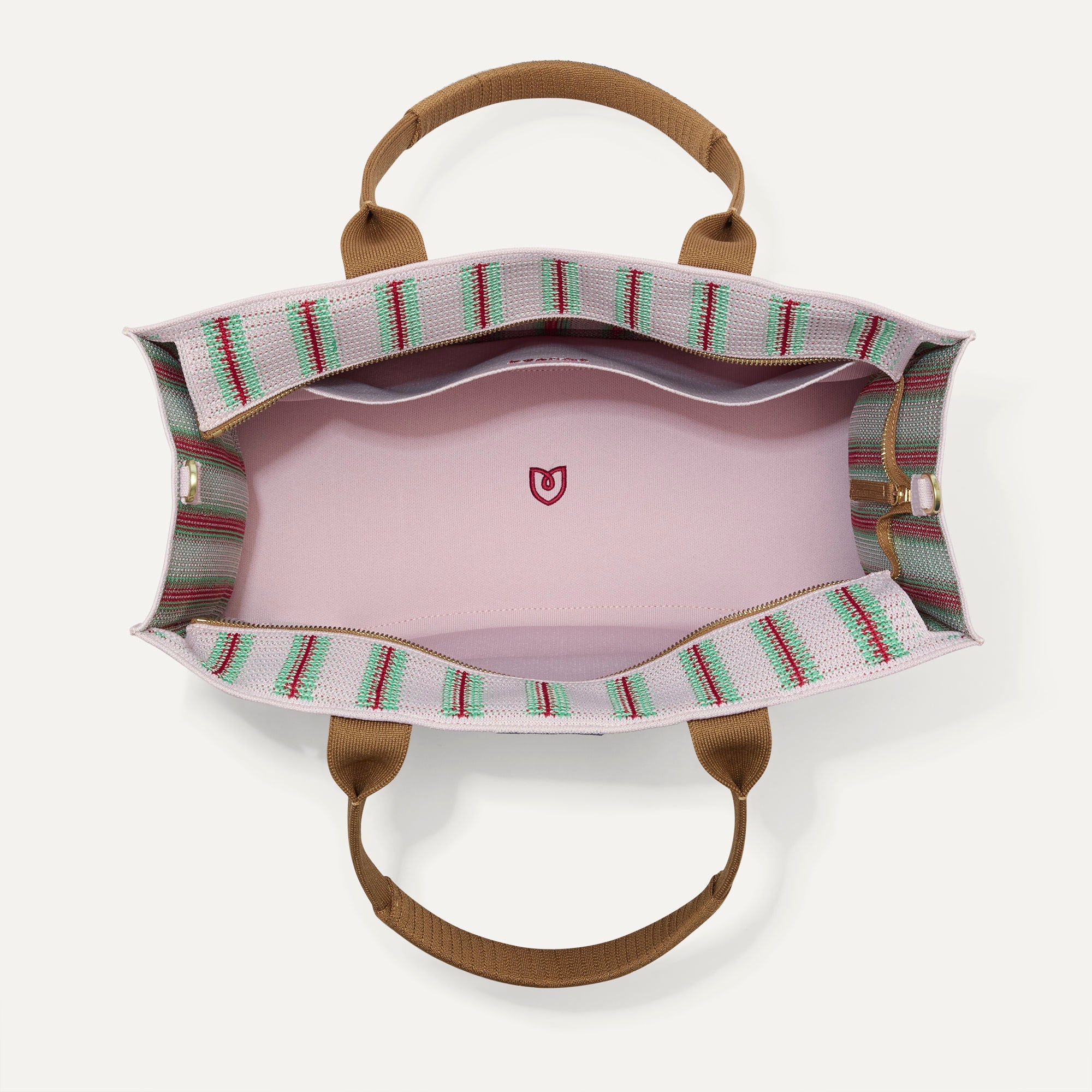 The Classic Tote - Watermelon Market Stripe